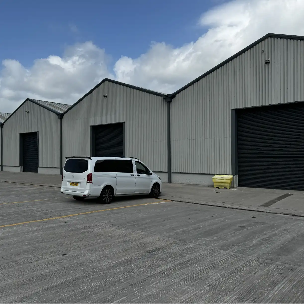 Warehouse exterior doors